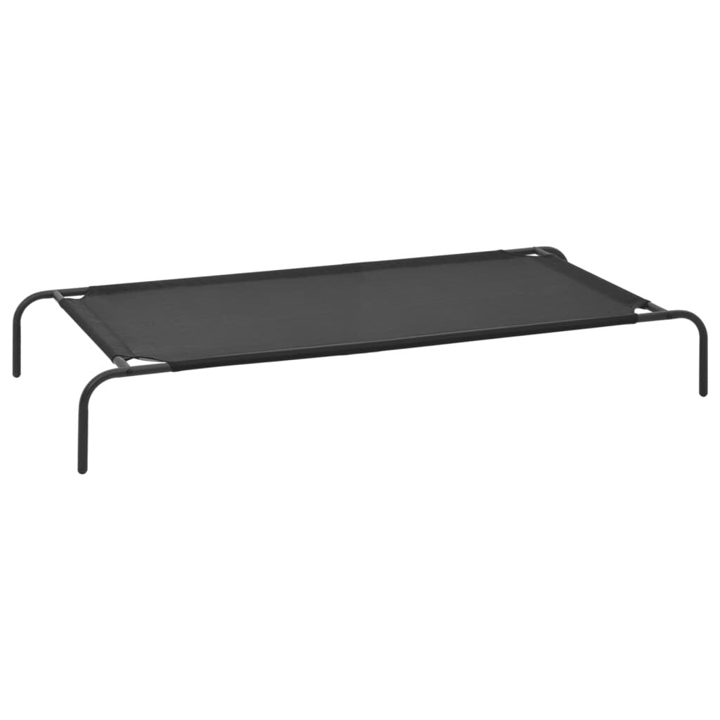 hondenbed verhoogd xl textileen zwart