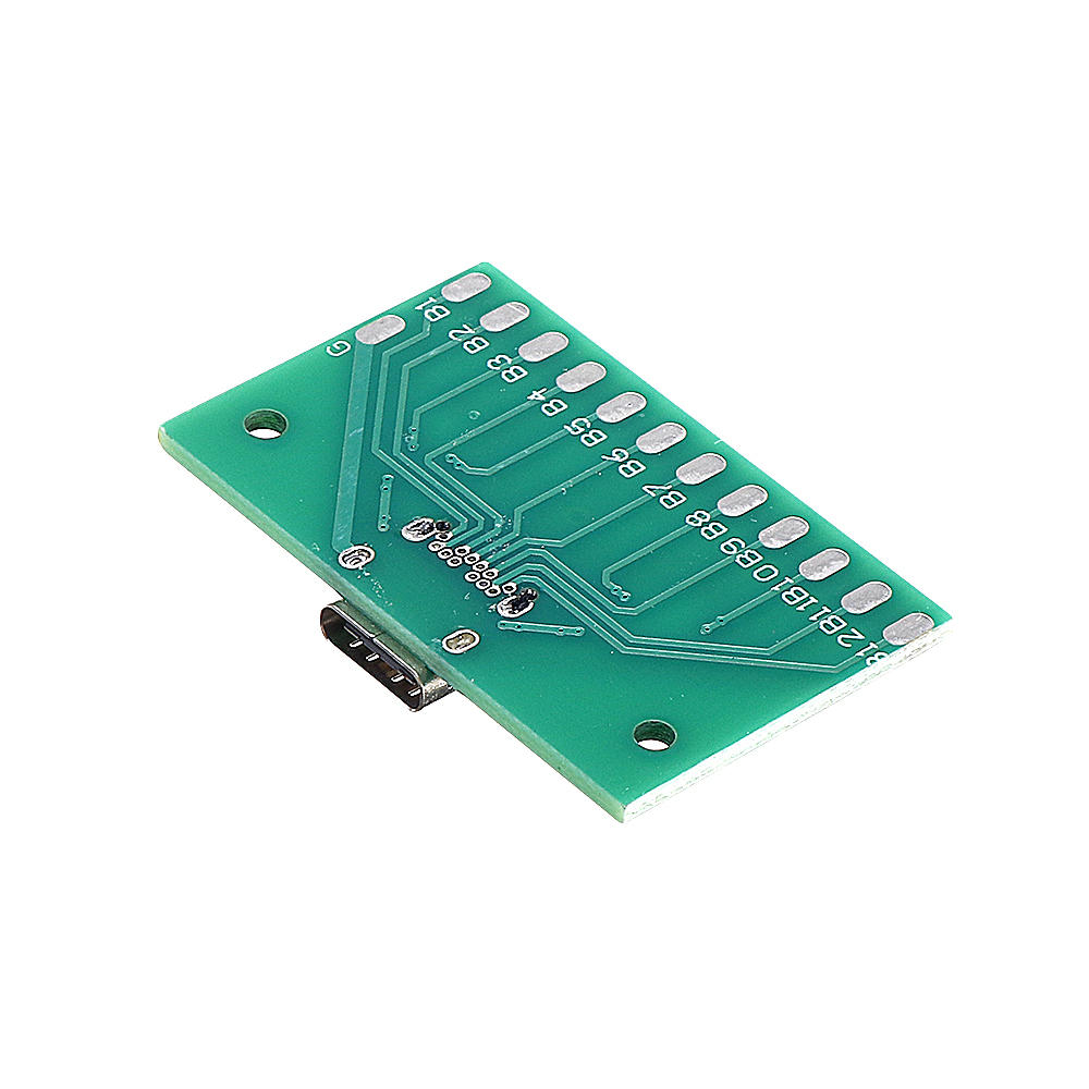 20 stuks type-c vrouwelijke testplaat usb 3.1 met pcb 24p vrouwelijke connectoradapter voor het meten van stroomgeleiding