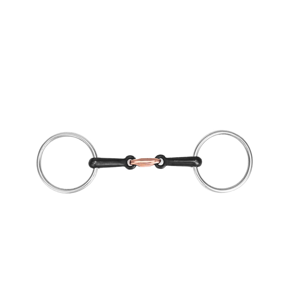 105/115/125 mm roestvrijstalen paardenmondring met enkel bit. paardensporttrens