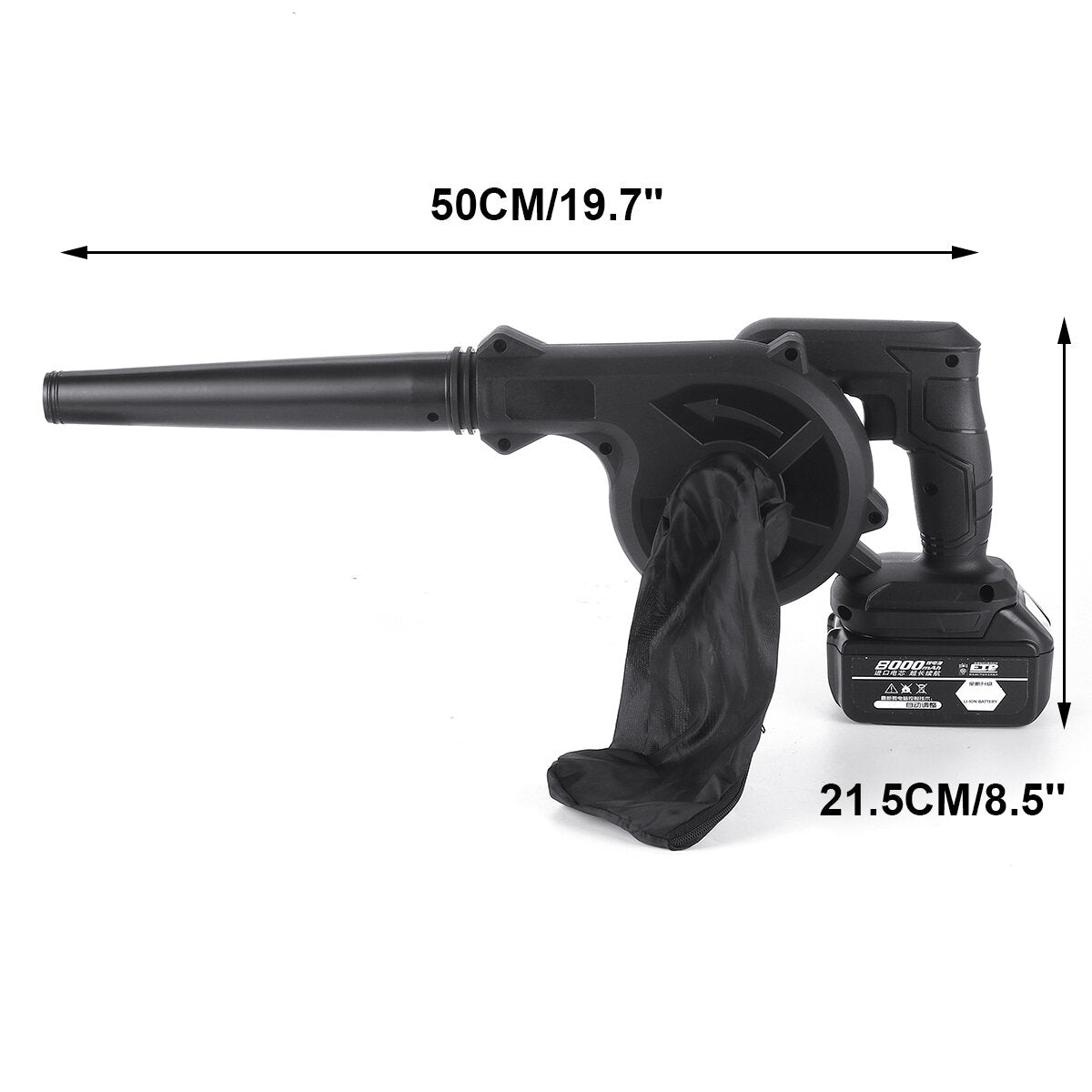 2 in 1 draadloze elektrische luchtblazer tuin bladstof auto cleaner tool w / none / 1 / 2 stuks batterij ook voor makita 18v batterij