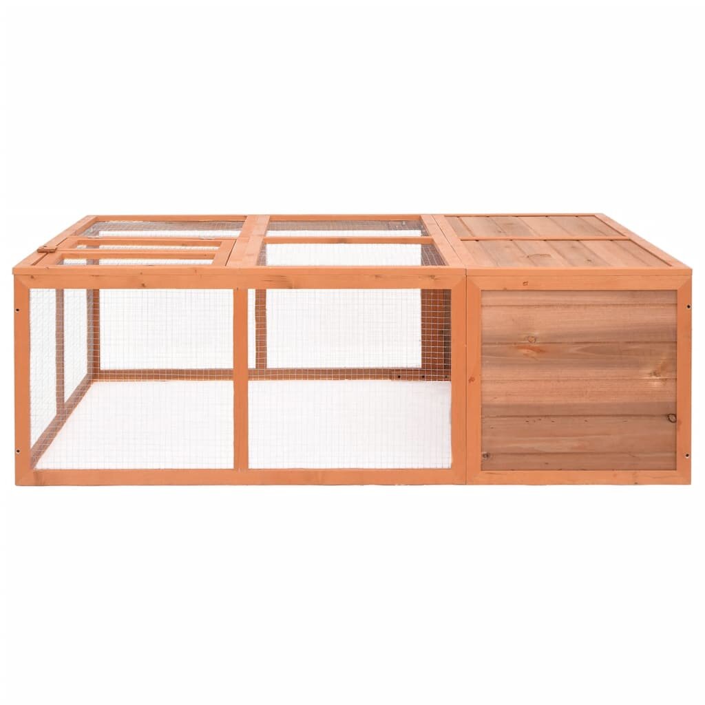 dierenhok voor buiten 150x100x50 cm massief grenen hout