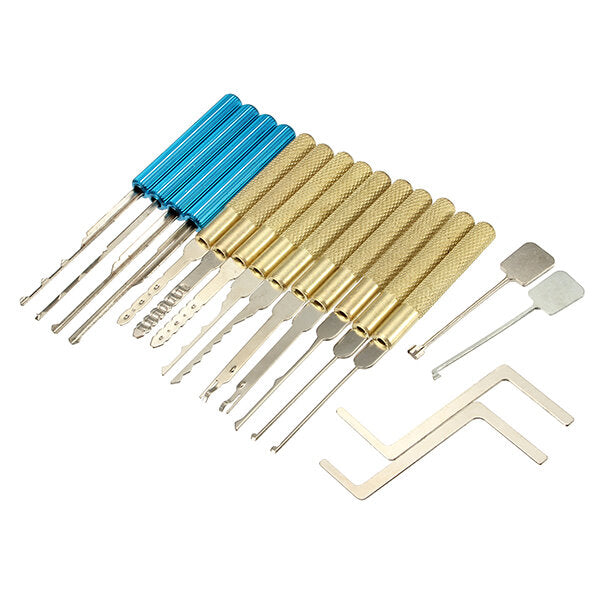 18 stuks dimple lock pick tools combinatie deuropener slotenmaker tool