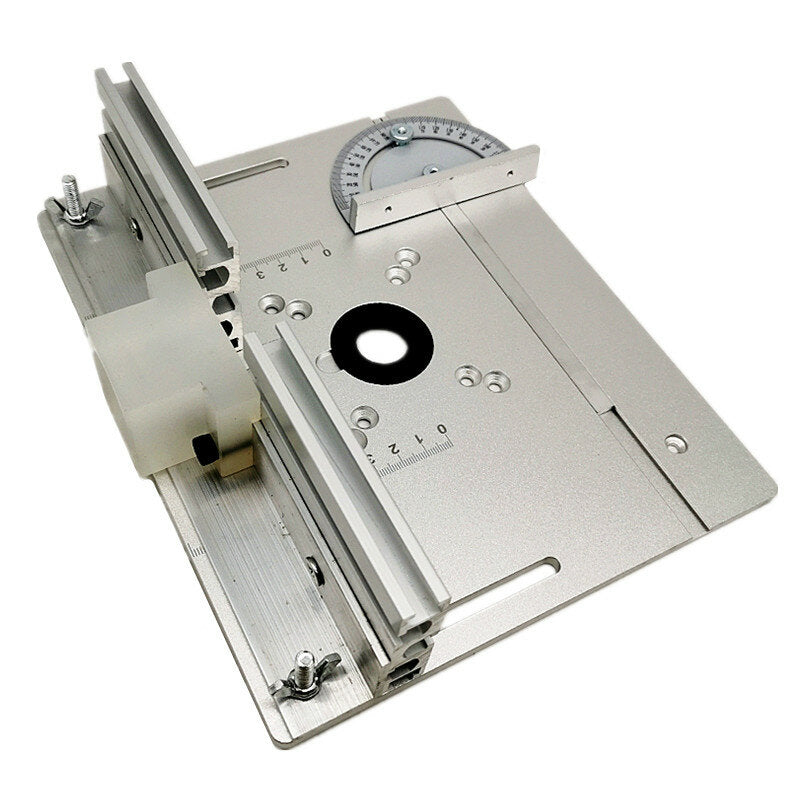 aluminium bondgenoot houtbewerking router tafel insert plaat mijter gauge werkbanken hout router multifunctionele trimmer graveermachine