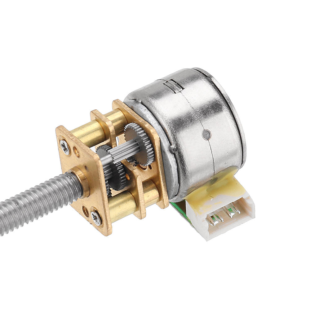 ga12by15-m455 dc 5v 30 rpm 15 rpm 5 rpm stappenmotor schroefas gear motor met volledig metalen versnellingsbak