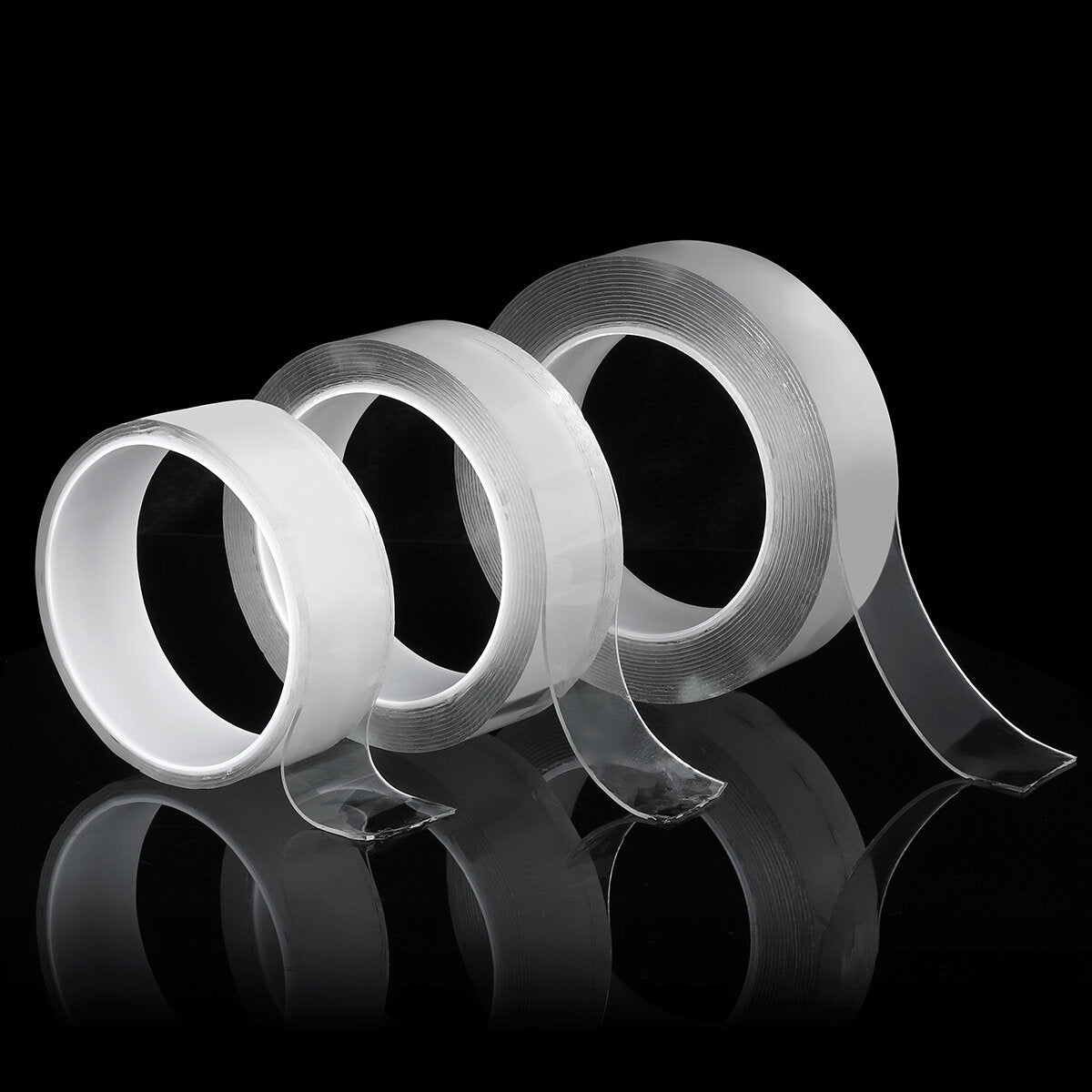 1 m / 2 m / 5 m 1 * 30mm nano tape dubbelzijdige tape transparant geen trail herbruikbare waterdichte tape kan schoon huishoudelijke gekkotape
