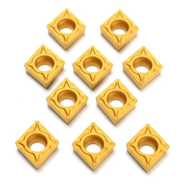 10 stuks ccmt060204-hm ybc251 carbide insert titanium coated carbide cutter