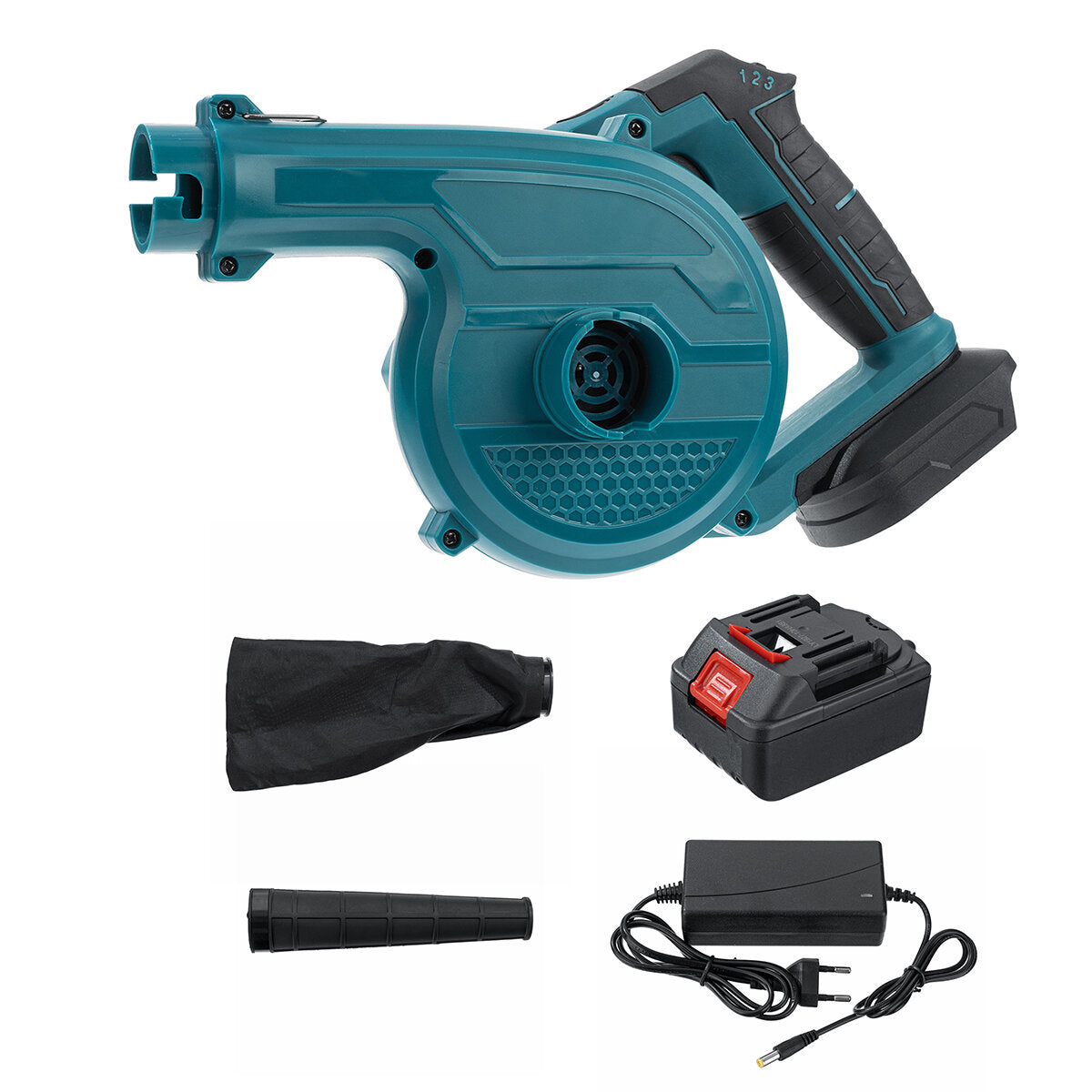398vf draadloze elektrische luchtblazer handheld bladblazer stofafscheider veegmachine tuin power tool