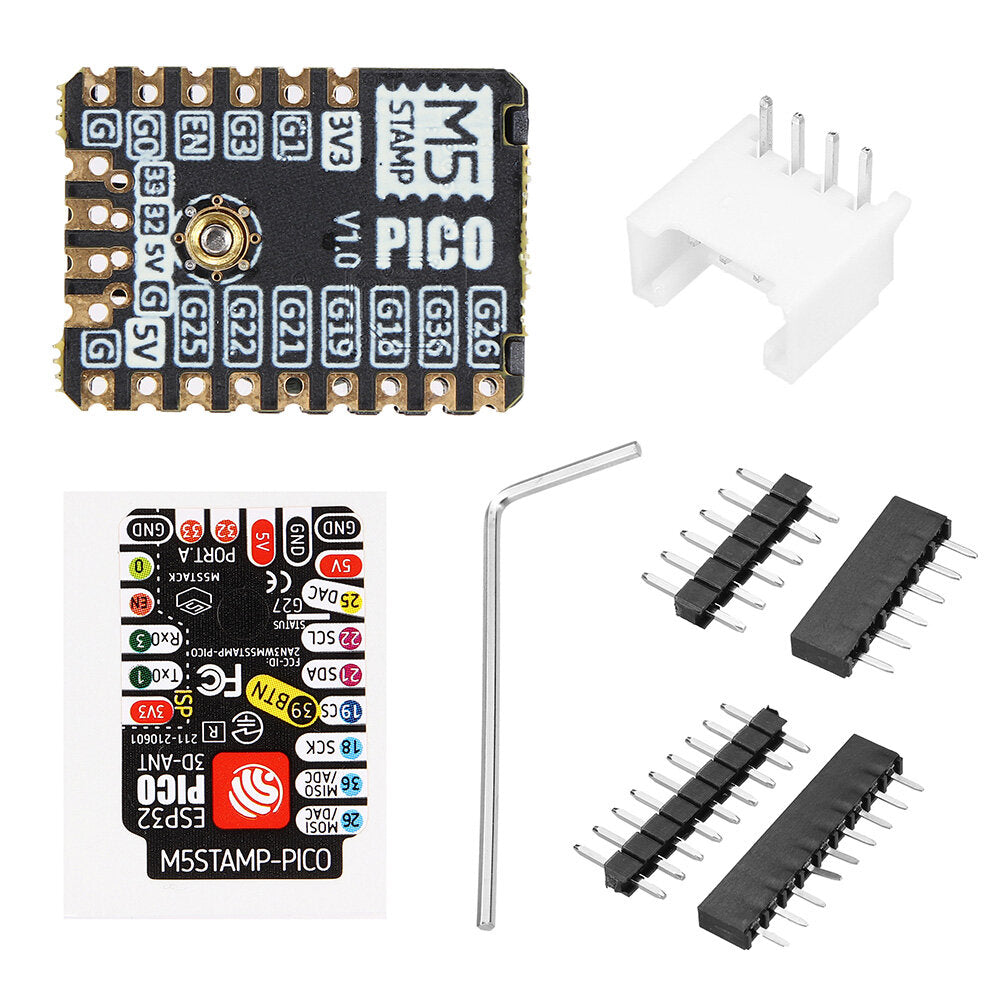 m5stack stamp pico esp32-pico-d4 esp32 plug-and-play embedded wifi en bluetooth dual-mode iot development board multi-io pinout