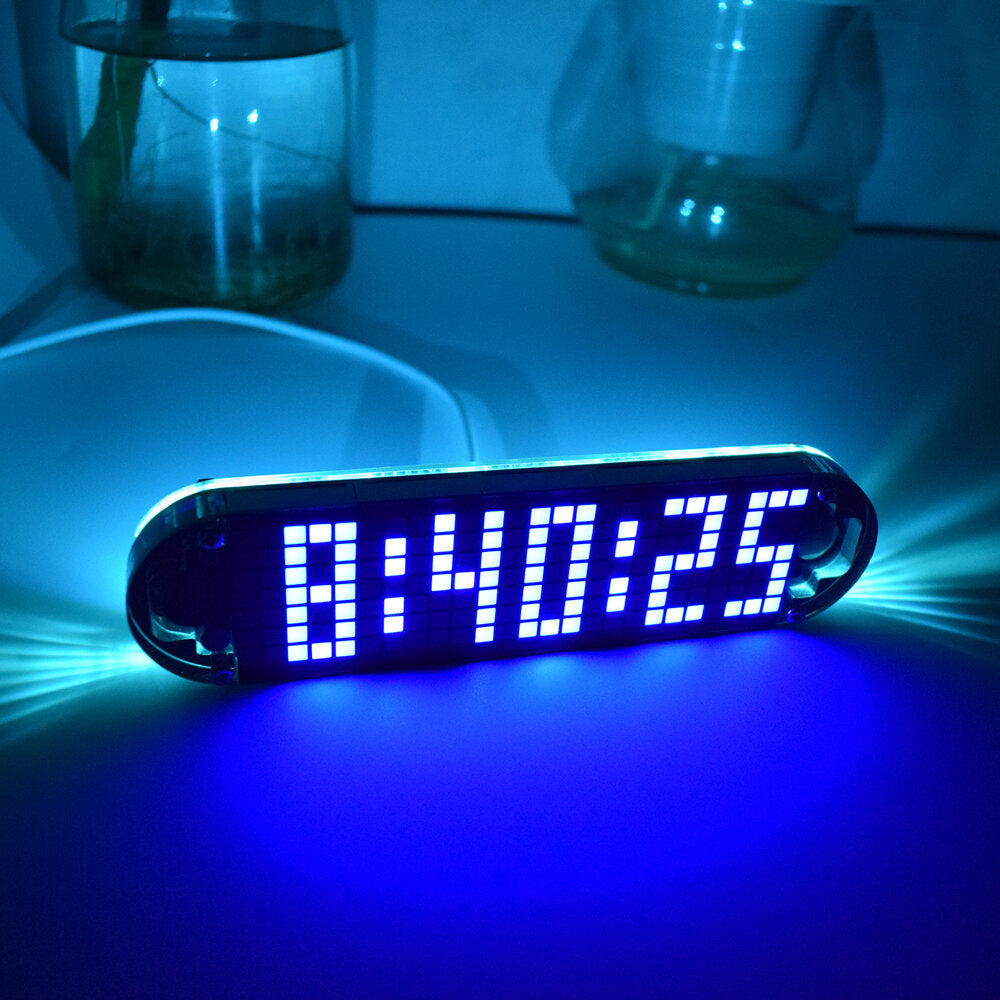 geekcreit ds3231 hoge nauwkeurigheid multifunctionele led dot matrix animatie-effecten klok diy-set