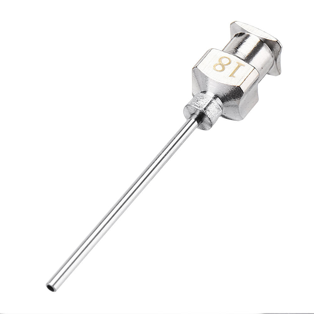 12 stuks / set 1 inch rvs blunt tip doseernaald luer lock voor spuit navullen en meten vloeistof industriële lijm applicator