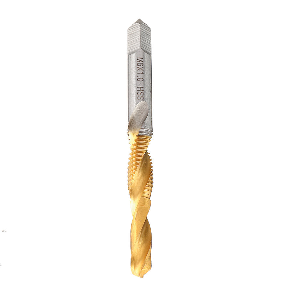 10 stuks m3-10 verzinkboor boor hss titanium coating m3/4/5/6/8/10 tikken afschuinen boormachine draad tap