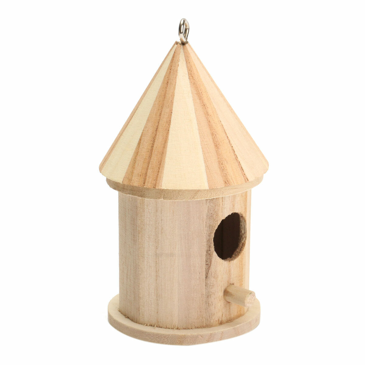 hout houten vogelhuis vogelhuis schuur tuin yard opknoping decor 16x7.8cm