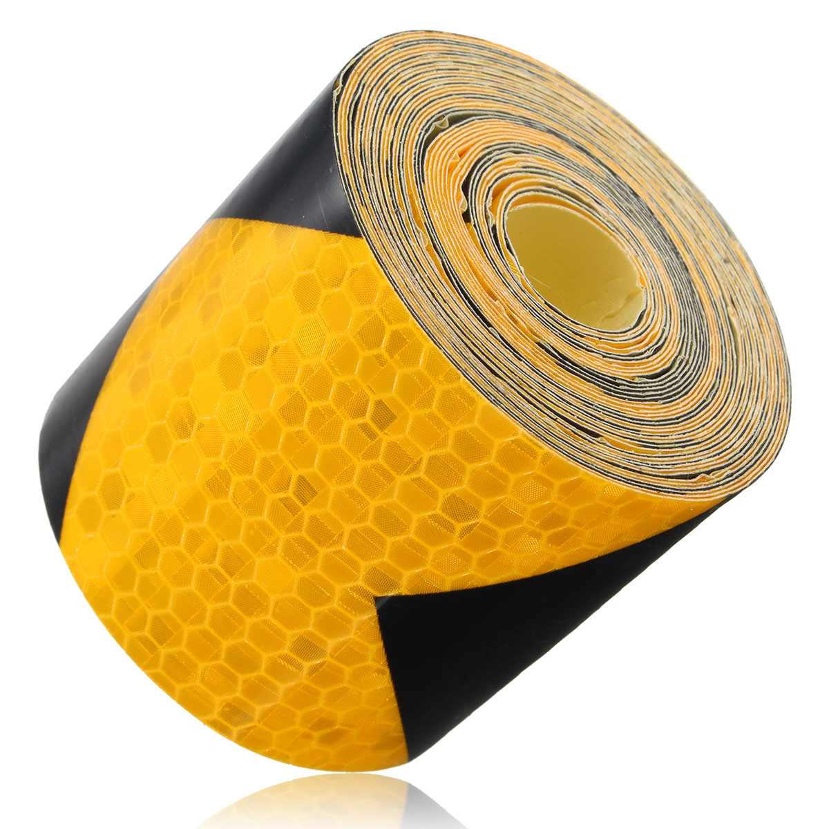 5m x 50mm stripe veiligheid reflectieve zelfklevende waarschuwing tape sticker