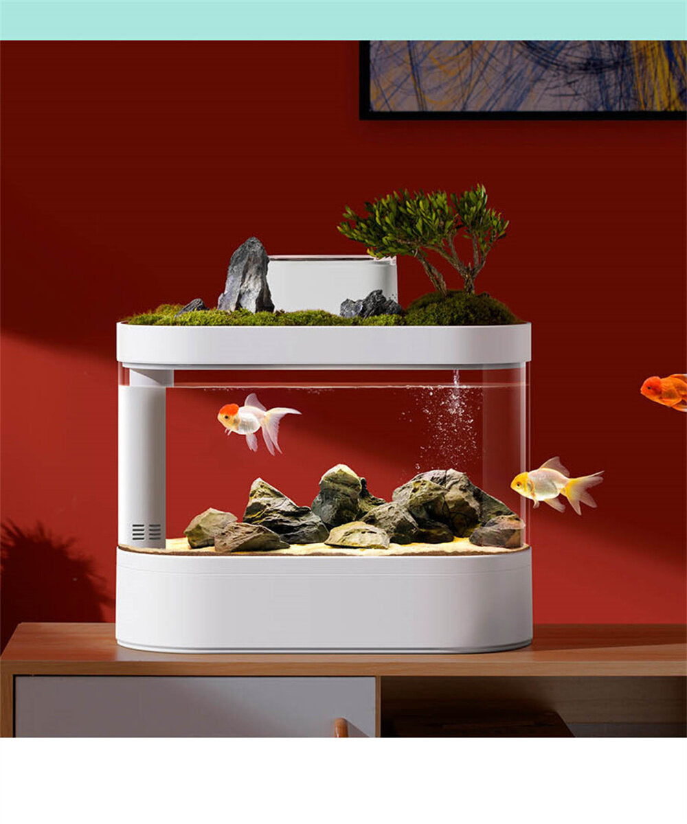 beschrijvende geometrie desgeo 10l vis c500 aquariumtank smart feeder timing werken met wifi mijia app-bediening automatisch van xiaomi youpin traploze waterpomp