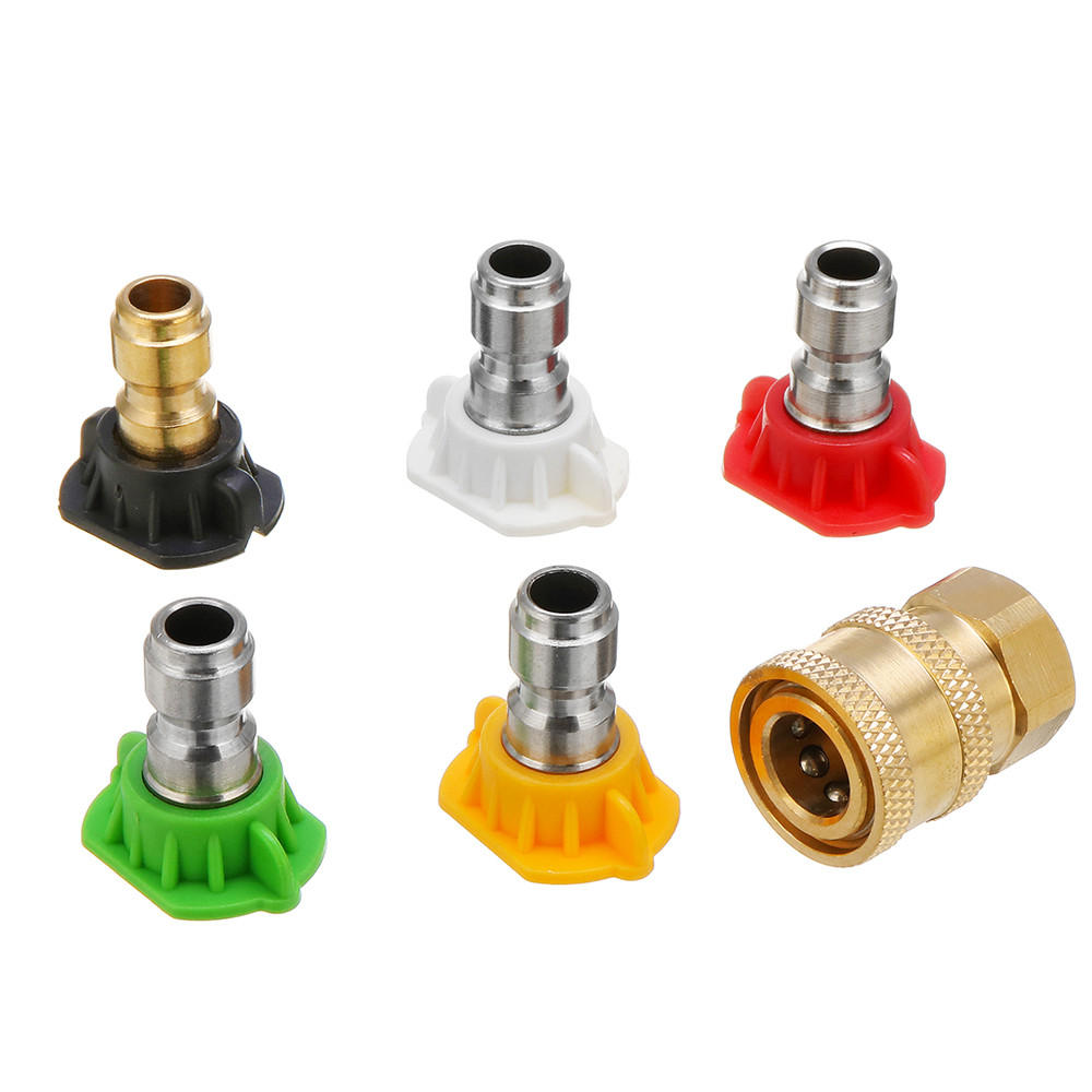 0 15 25 40 graden zeep quick release connect jet power spray wash nozzle tip set
