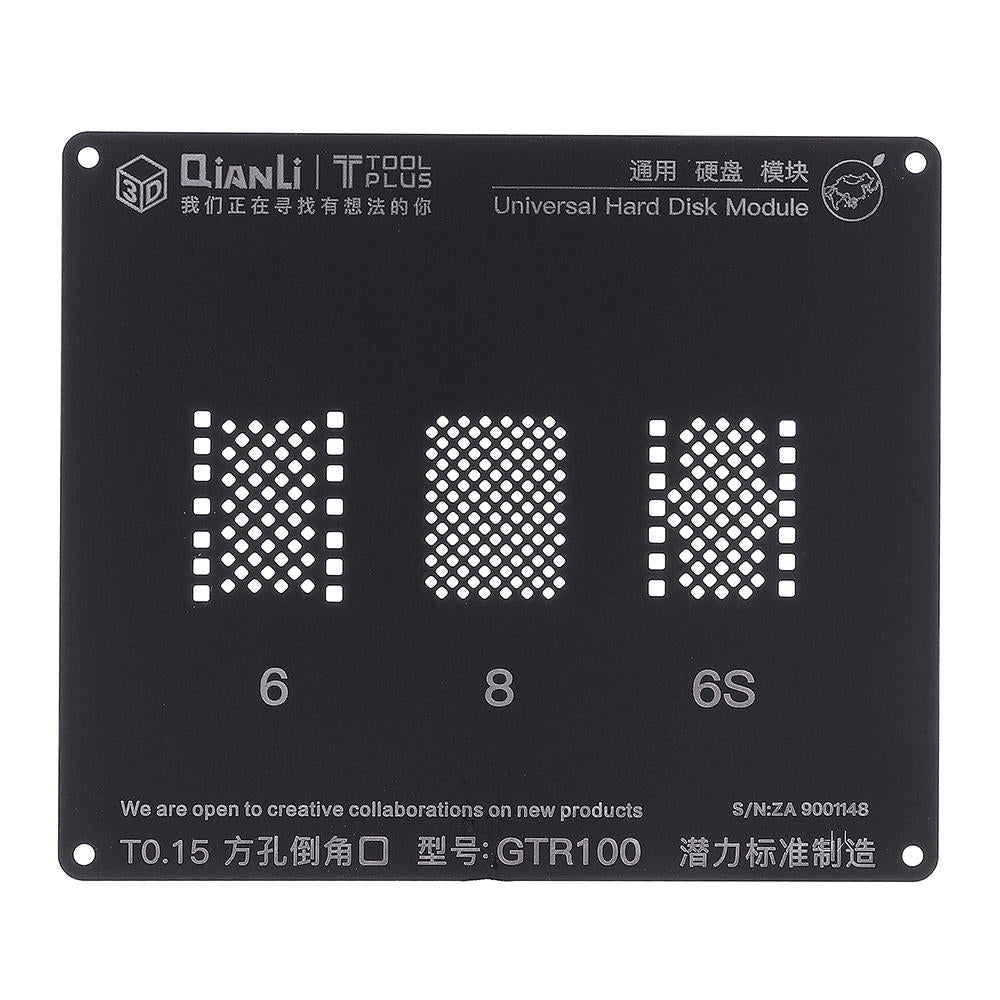 qianli gtr100 3d bga reballing stencil harde schijf module bga reballing reparatie tool voor telefoon 5 5s 6 6s 7g 7plus 8 8p