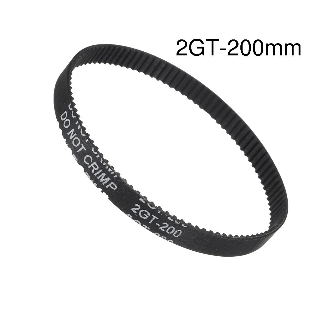 gt2 6 mm distributieriem met gesloten lus antislip versie 2gt 110/112/122/158/200/280/300/320/400/610/852/1220 mm rubberen synchrone riem