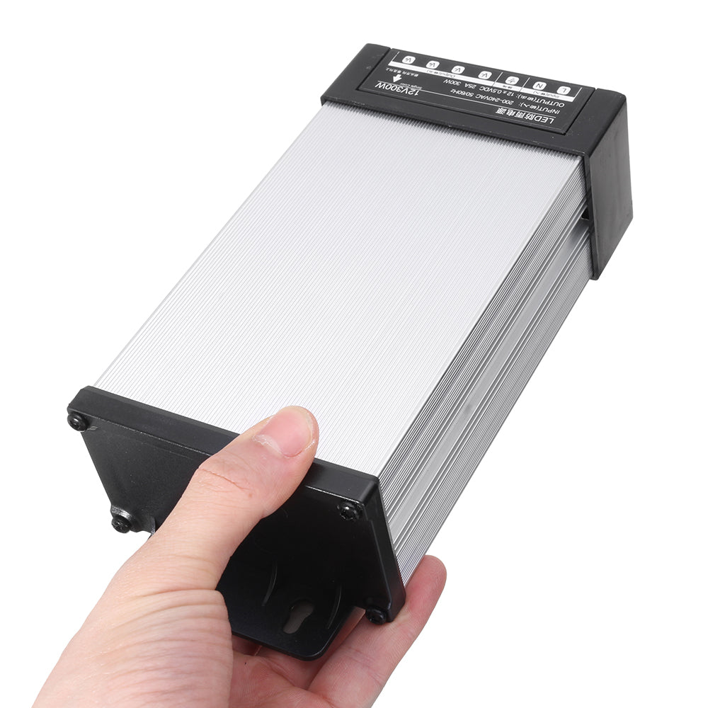 ac200-240v naar dc12v 25a 300w led regendicht waterdicht schakelende voeding 170x91x51mm
