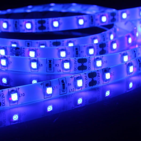 0.5/1/2/3/4/5m smd3528 paars waterdichte led-strip licht blacklight voor indoor outdoor dc12v