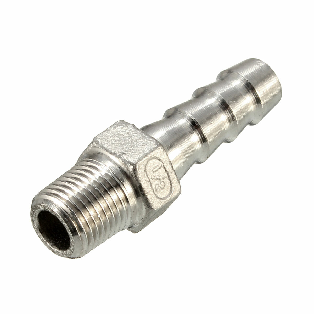 1/8 inch roestvrijstalen slangstaarten barb-connector bspt-schroefdraadpijpadapter