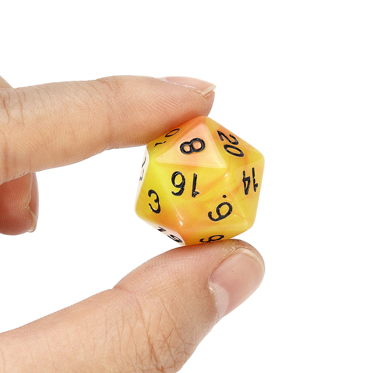 7 stuks lichtgevende polyhedral dobbelstenen multisided dobbelstenen dobbelstenen set met dobbelbeker voor rpg