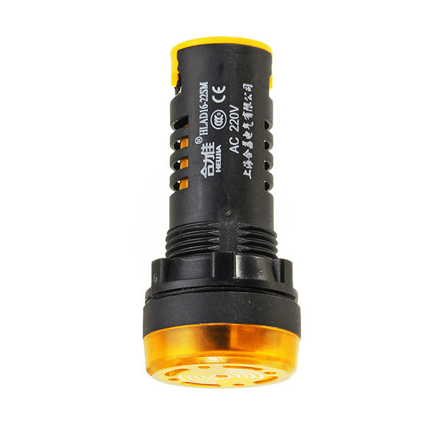 ac 220v 22mm flash zoemer indicatielampje signaallamp geel