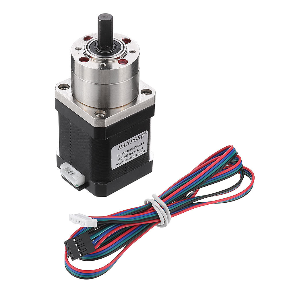 hanpose 17hs8401s-pg nema 17 extruderwielstappenmotor 42 motorverhouding planetaire tandwielstappenmotor