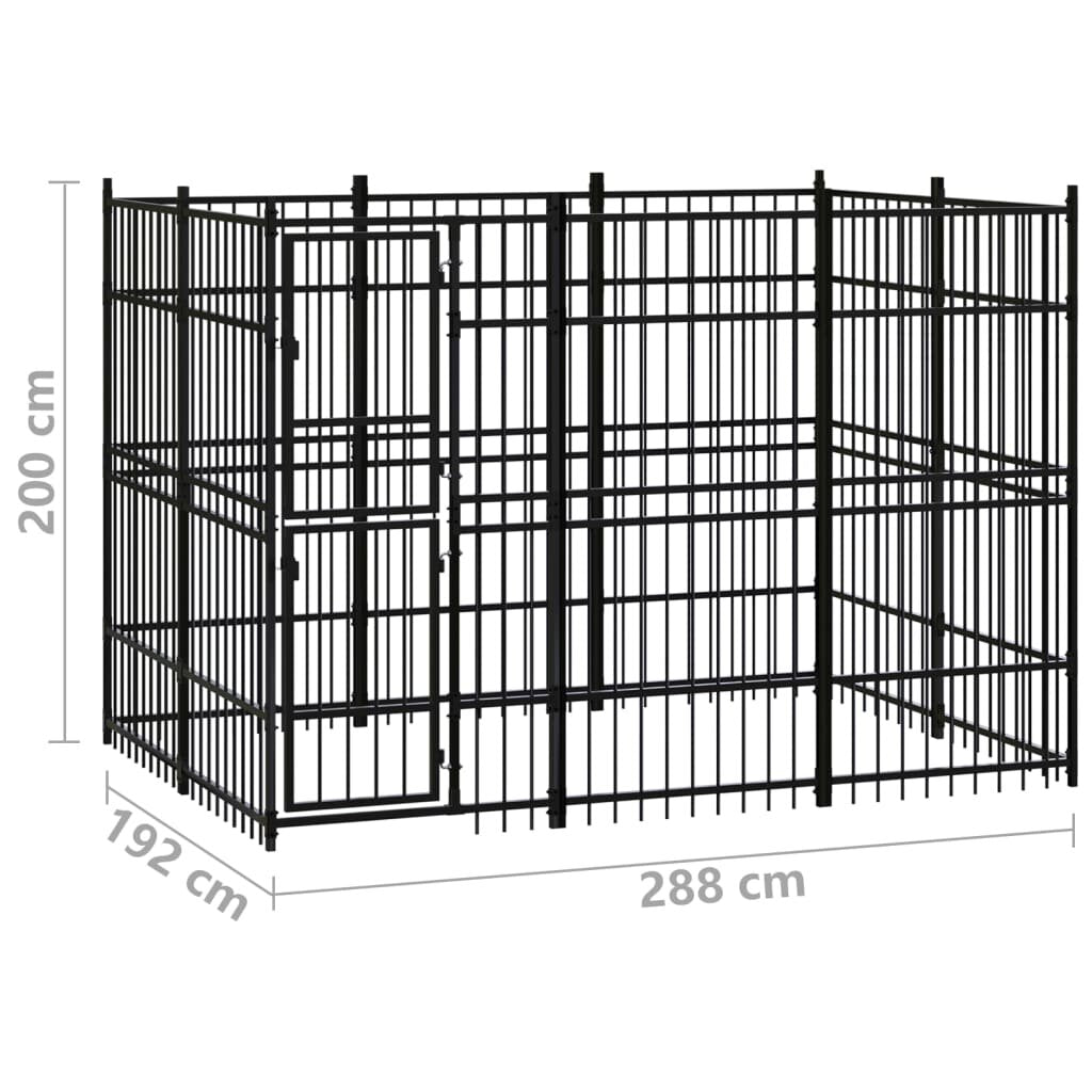 buiten hondenkennel staal 59.5 ft²