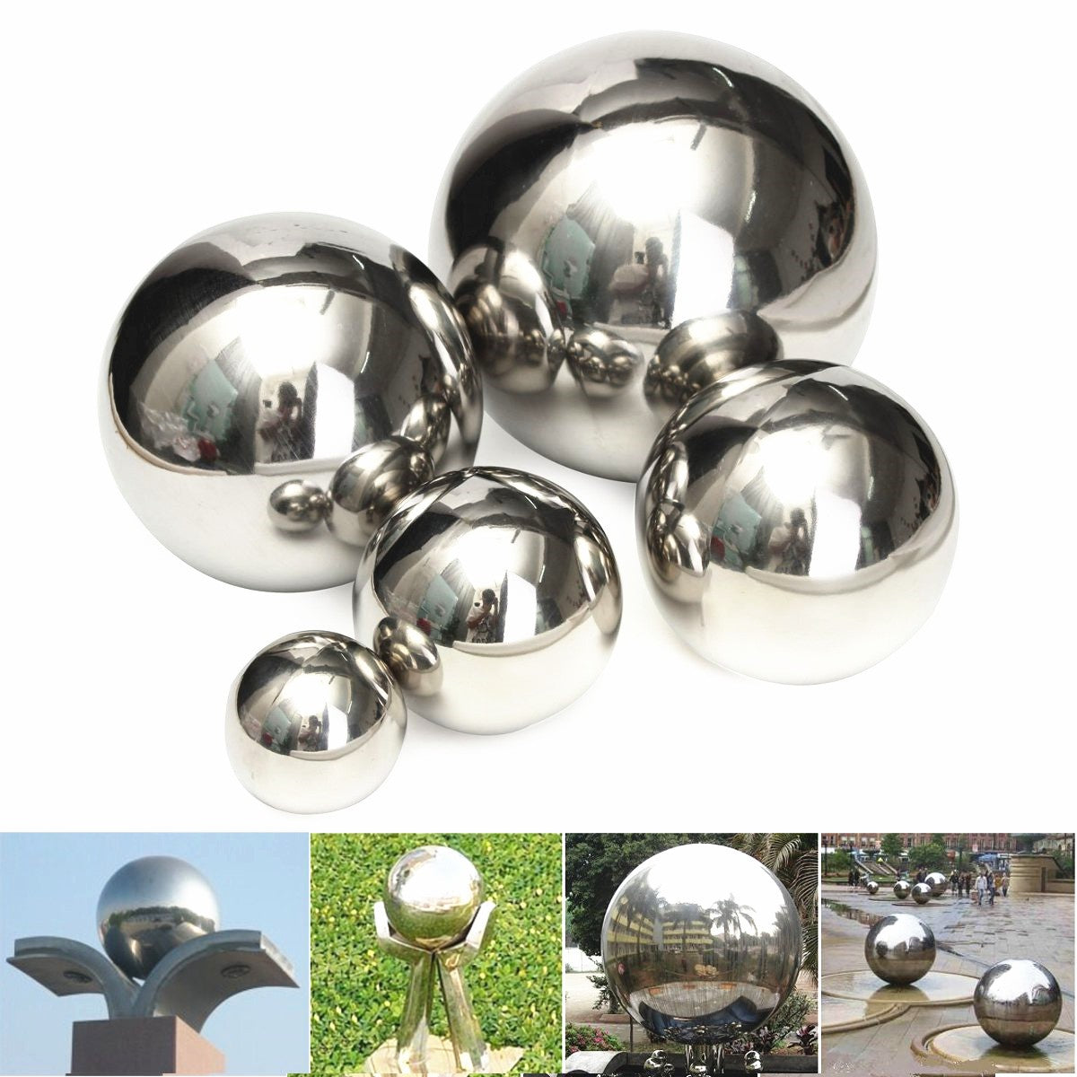 stainless steel spiegel ball gepolijste hollow ball hardware accessoires 5/8/10/12/15cm