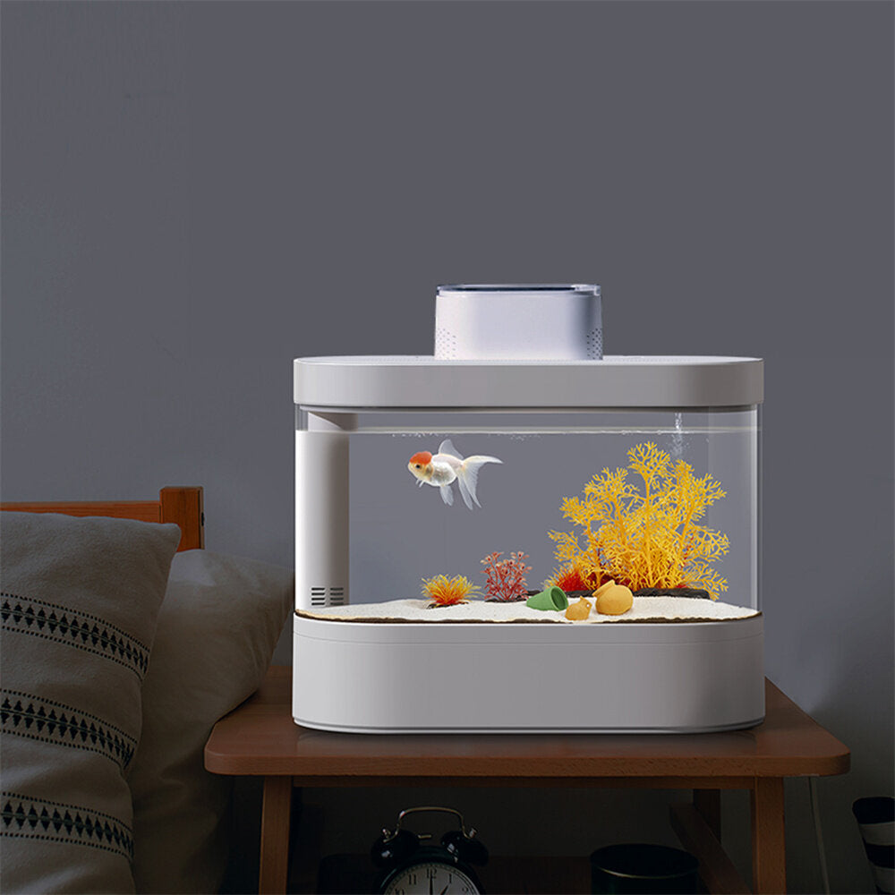 beschrijvende geometrie desgeo 10l vis c500 aquariumtank smart feeder timing werken met wifi mijia app-bediening automatisch van xiaomi youpin traploze waterpomp