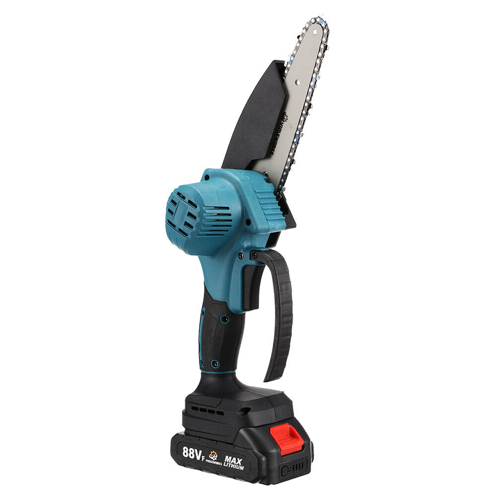 88vf 6 inch elektrische kettingzaag 1500w draadloze eenhandszagen houtbewerking tool houtsnijder w/geen/1/2 batterij voor makitabattery