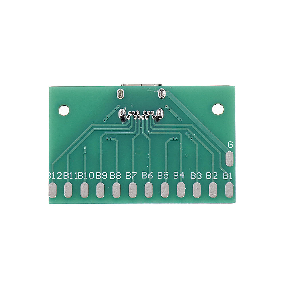 5 stuks type-c vrouwelijke testplaat usb 3.1 met pcb 24p vrouwelijke connectoradapter voor het meten van stroomgeleiding