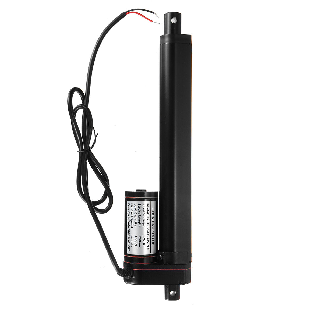 1500n dc 12 v 30 w 50-250mm lineaire actuator motor aluminium 5 mm / s miniatuur lineaire actuato voor intrekbare bed