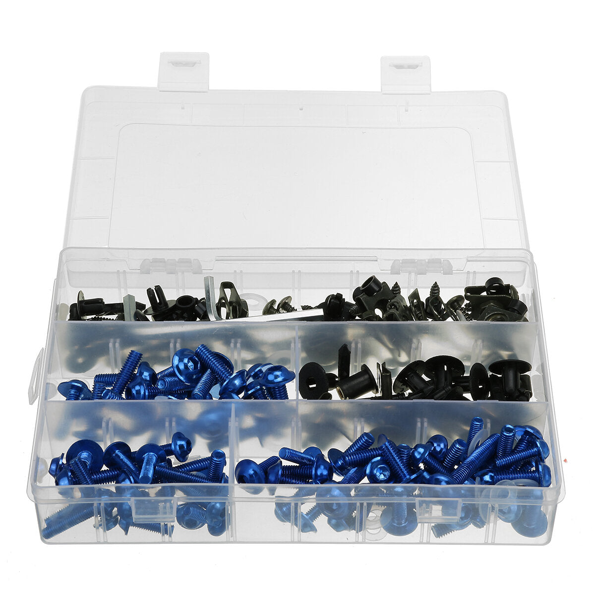 198 stuks motorfiets nylon washer kit fairing bouten schroeven retainer fastener clips