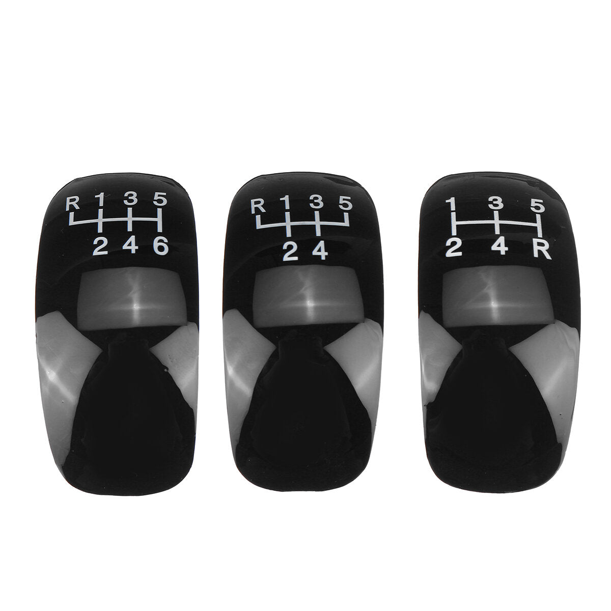 5/6 speed universal manual car pookknop shifter lever stick met 3 cap