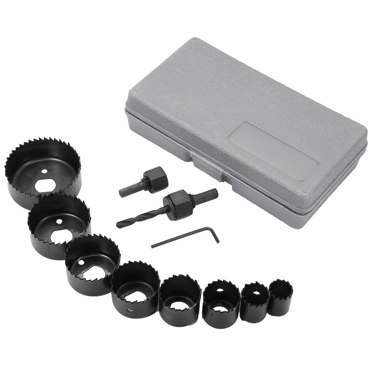 11 stuks forstner boor set scharnier gat cutter voor houtbewerking gipsplaat high-speed staal houtbewerking set