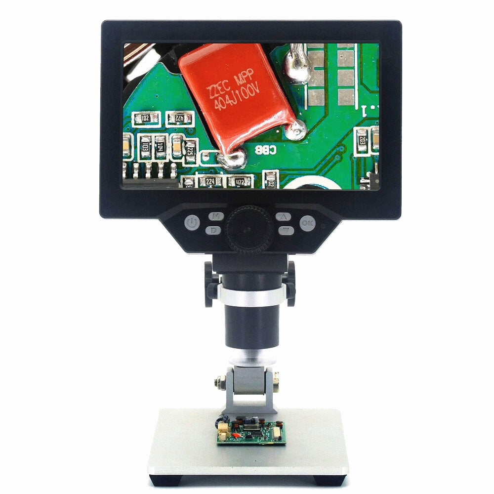 g1200 digitale microscoop 12mp 7 inch groot kleurenscherm grote basis lcd-scherm 1-1200x continu
