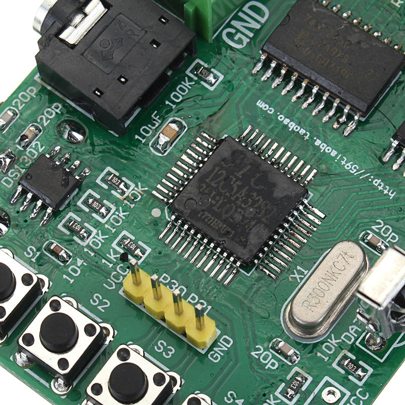 16x32 colorful multifunctionele klok muziek spectrum led-verlichting display gemonteerd dot matrix board