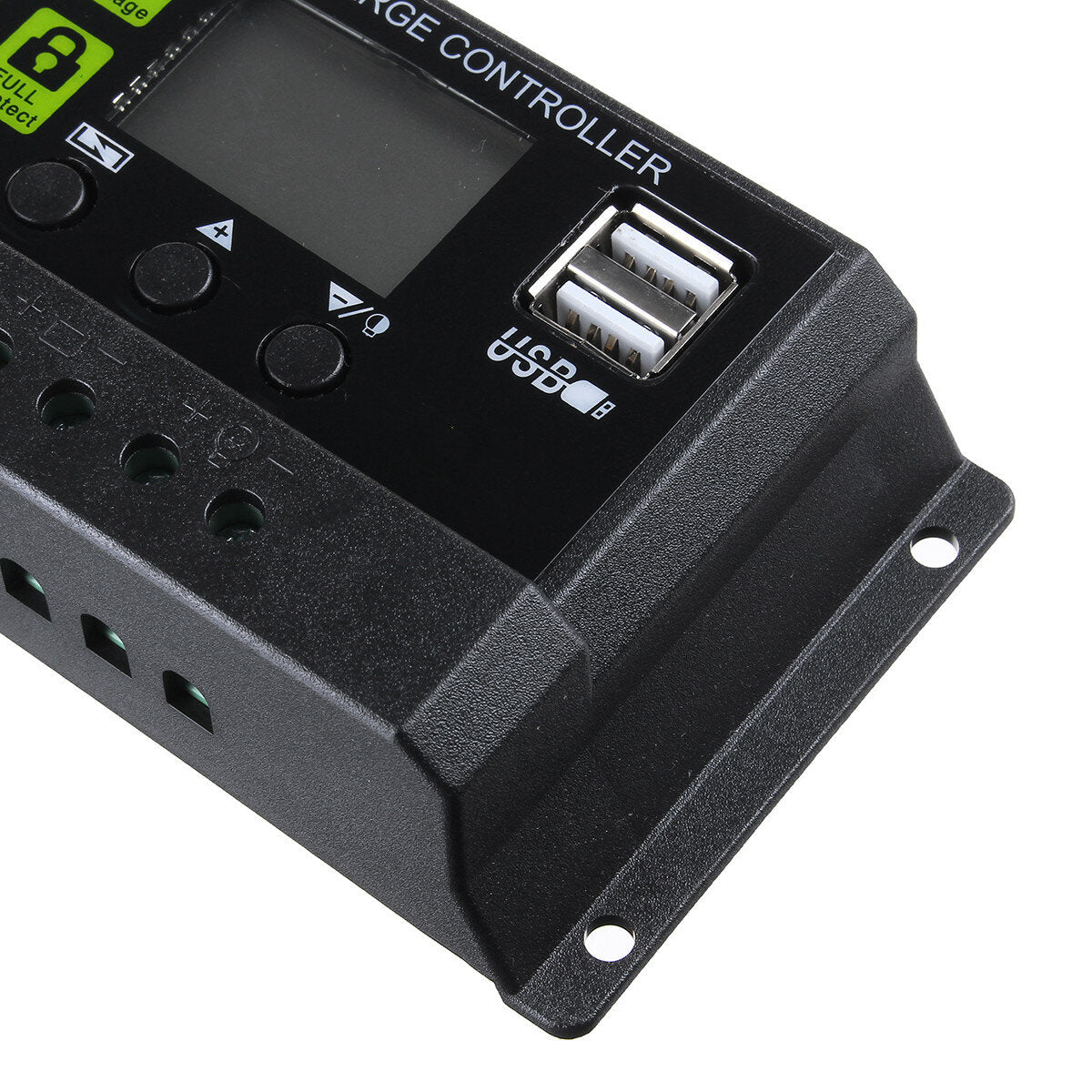 pwm 10a 12v/24v auto zonnepaneel solar laadregelaar batterij oplaadadapter lcd usb