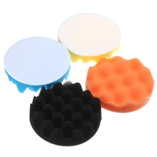 4 stuks spons polijsten polijsten buis padset 3 / 4/5/6/7 inch voor car polisher
