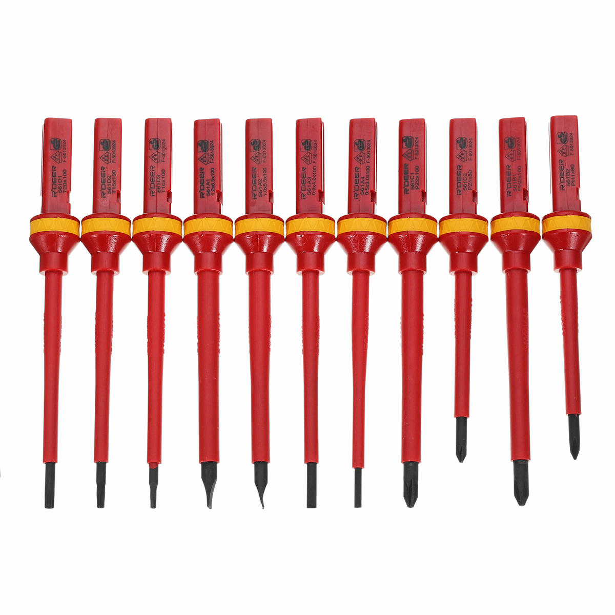 13-delige 1000v elektronische geïsoleerde schroevendraaier set phillips torx cr-v schroevendraaier handgereedschap