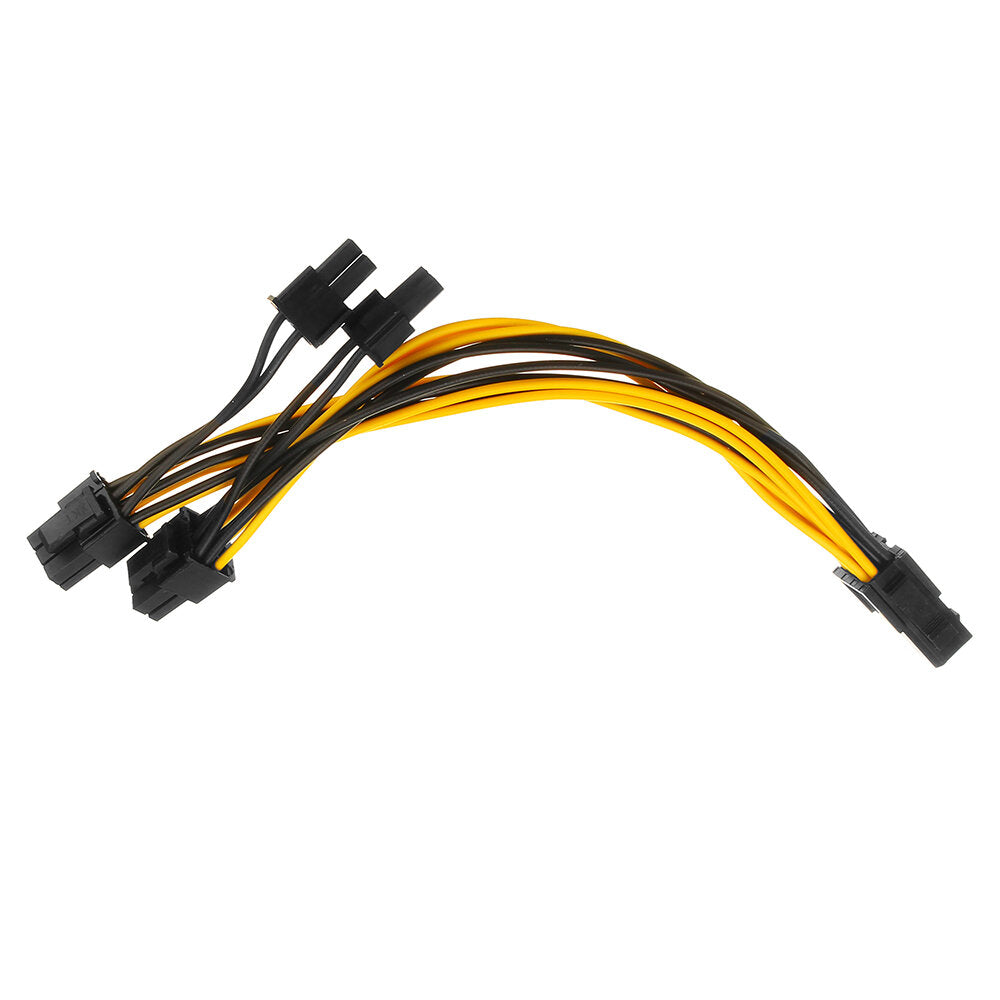 5 stuks pci-e 6-pins naar 2x 6+2-pins voedingssplitterkabel pcie pci express