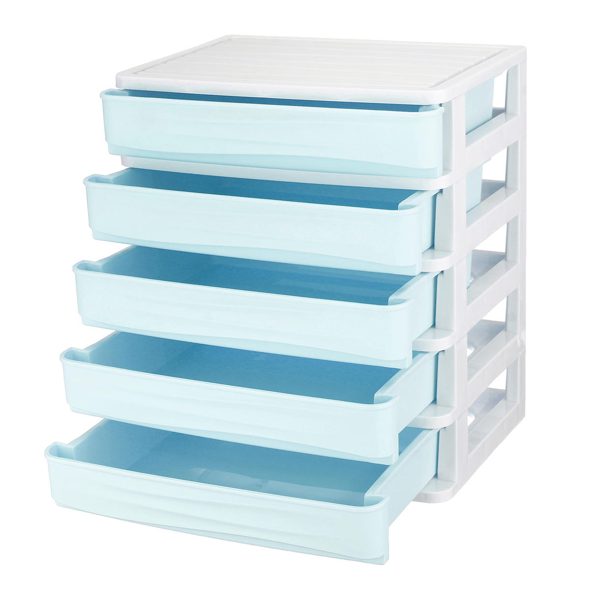 2/3/4/5 tier layer plastic desktop organizer manden lade sieraden make-up case ruimtebesparend eenvoudige tafel opbergdoos