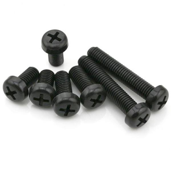 m3nh4 m3 nylon schroefbout zwart ronde phillips-schroefmoer nylon pcb-afstandhouderassortiment 5-25 mm 20st
