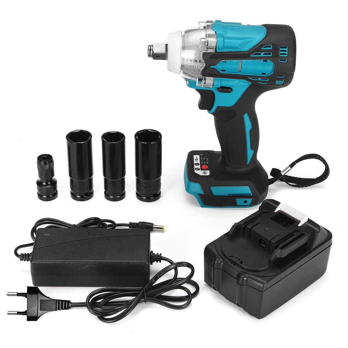 2in1 18v 588n.m. li-ion borstelloze draadloze elektrische 1/2 sleutel 1/4 schroevendraaier boor
