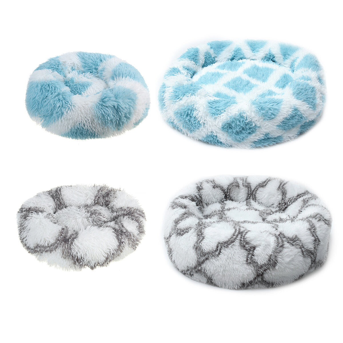 hond pet kat kalmerende bed bedden grote mat comfy puppy wasbaar pluizig kussen pluche