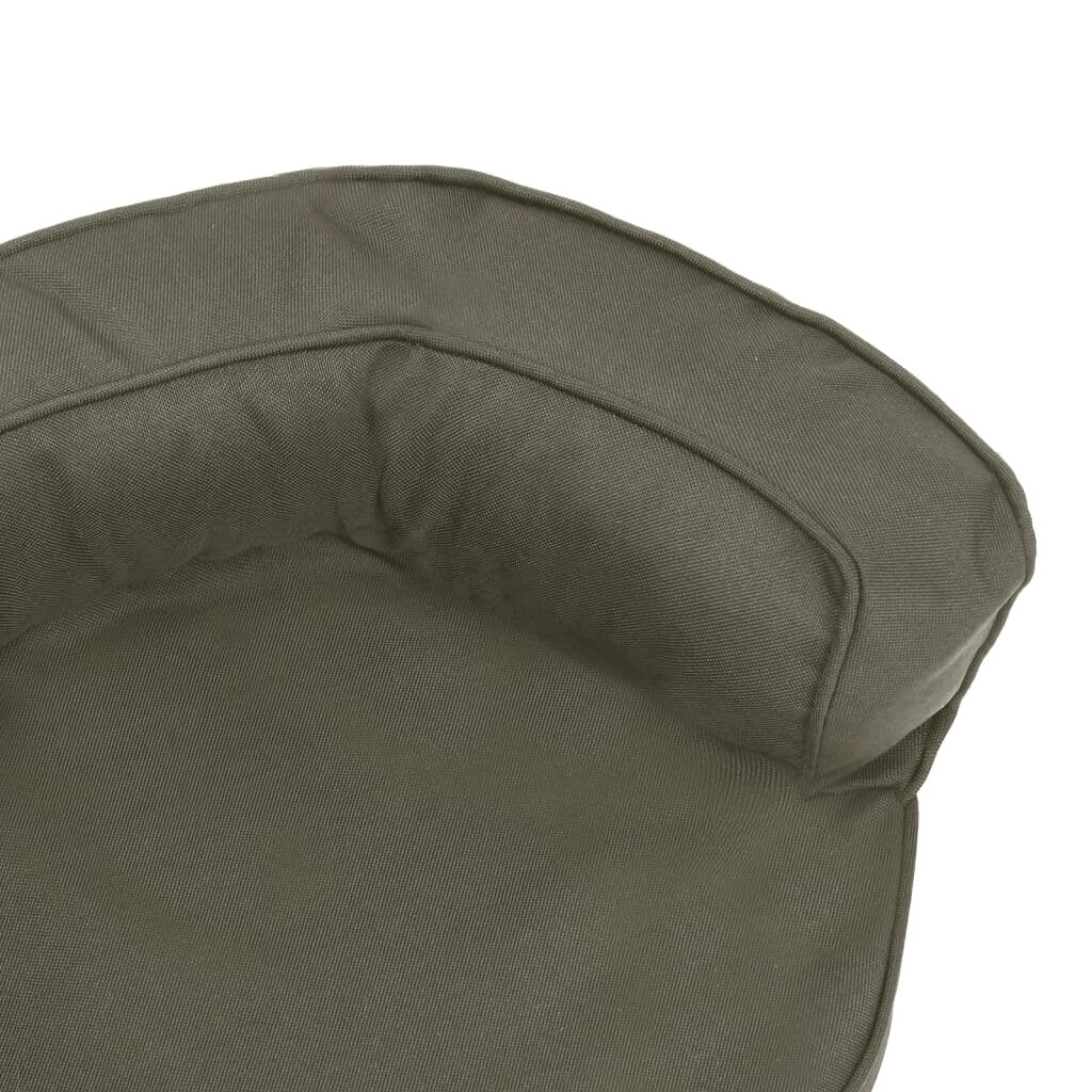 hondenmand ergonomisch linnen look 60x42 cm donkergrijs