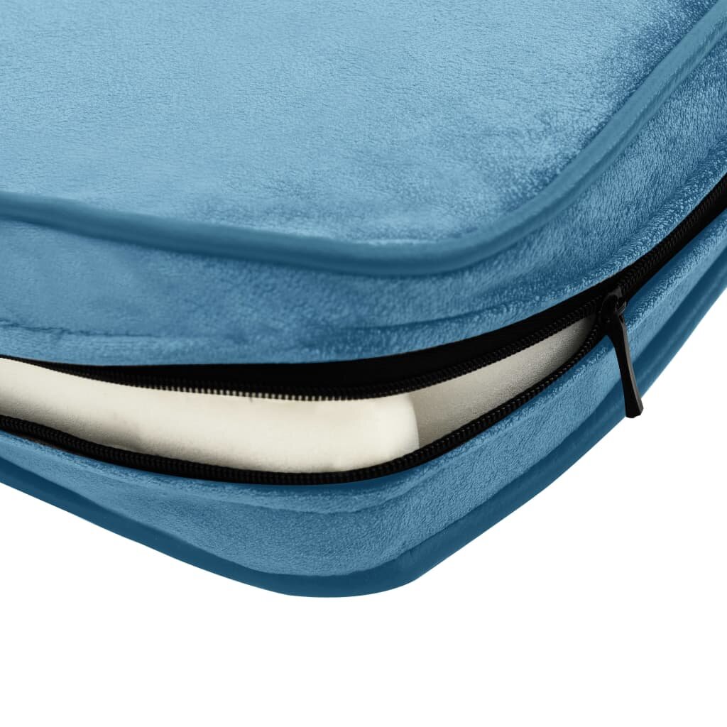 hondensofa 60x43x30 cm pluche en kunstleer turquoise