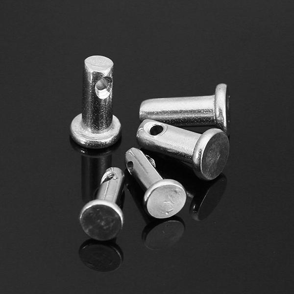 10 stuks gb882 m3x10/m4x10 lokaliseerpen 304 rvs cilindrische pin platte kop met gat
