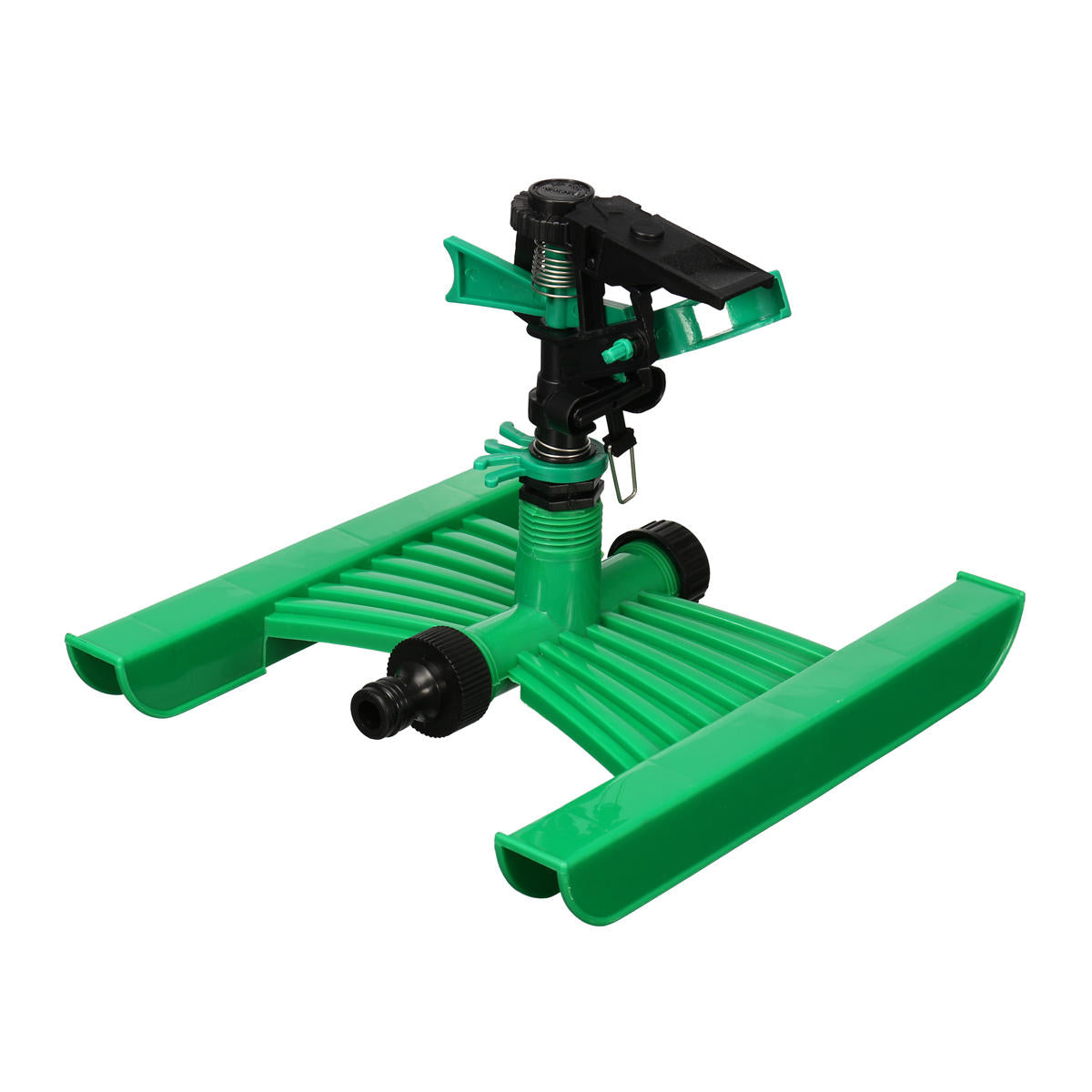 h basis plastic auto roterende gazon sprinkler tuin gazon plant gras watering tool